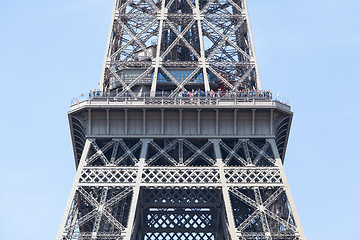 Image showing View on the Eiffel tower