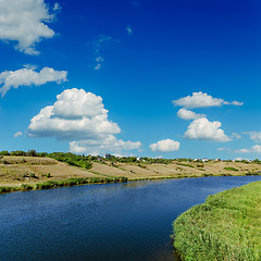 Image showing river and blue sky