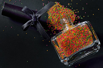 Image showing Bottle with colorful nail polish 