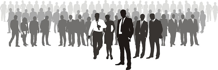 Image showing People with network boss on front