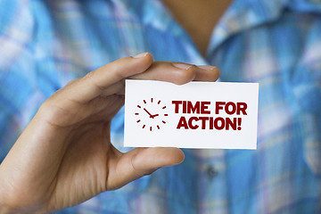 Image showing Time For Action