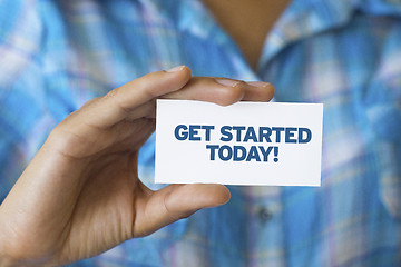 Image showing Get Started Today