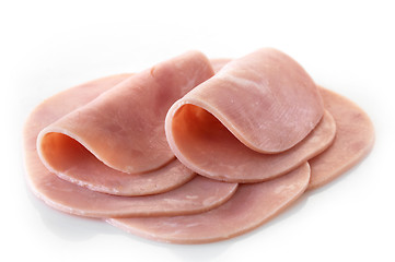 Image showing sliced pork ham