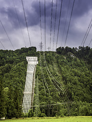 Image showing Tubes of a hydroelectric power plant