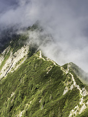 Image showing Hiking on a ridge from Herzogstand to Heimgarten