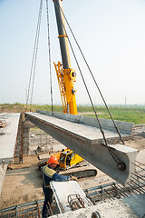 Image showing process of bridge construction