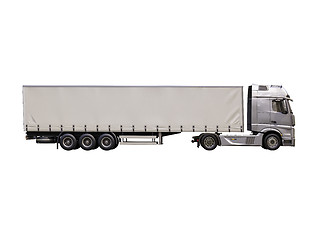 Image showing Semi-trailer truck isolated