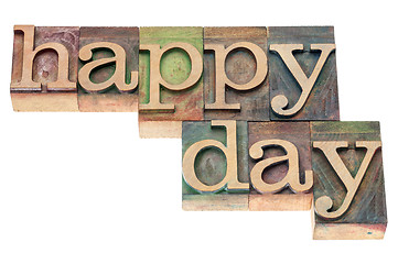 Image showing happy day typography