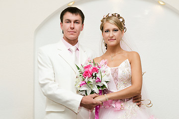 Image showing The bride and the groom