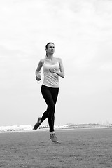 Image showing woman jogging at morning