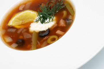 Image showing Soup Solyanka 