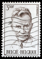 Image showing Stamp printed by Belgium shows Stijn Streuvels