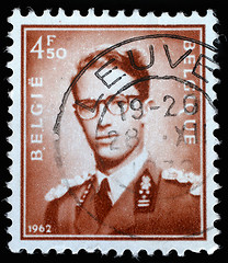 Image showing Stamp printed in Belgium shows King Baudouin