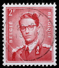 Image showing Stamp printed in Belgium shows King Baudouin