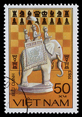 Image showing Stamp printed by Vietnam dedicated to Chess