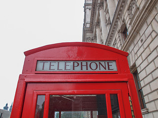 Image showing London telephone box