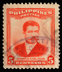 Image showing Stamp printed in Philippines shows Marcelo H.Del Pilar