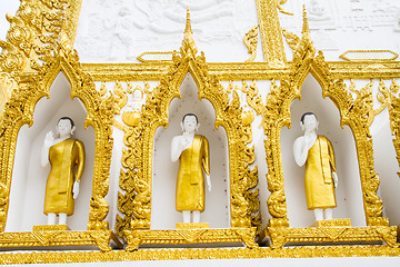 Image showing Thai style art temple, Wat Phrathat Nong Bua in Ubon Ratchathani