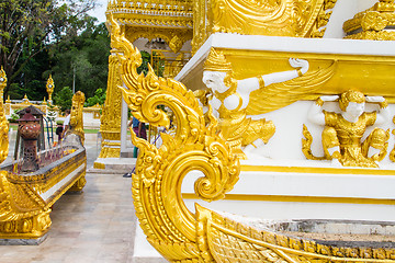 Image showing Thai style art temple, Wat Phrathat Nong Bua in Ubon Ratchathani