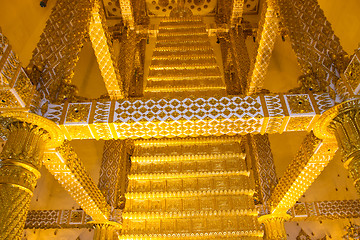 Image showing Thai style art temple, Wat Phrathat Nong Bua in Ubon Ratchathani