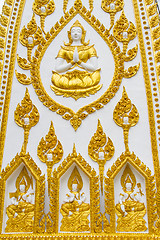 Image showing Thai style art temple, Wat Phrathat Nong Bua in Ubon Ratchathani