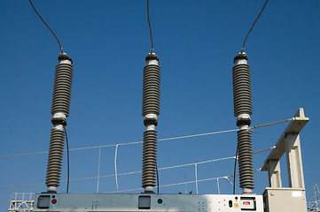 Image showing high-voltage substation