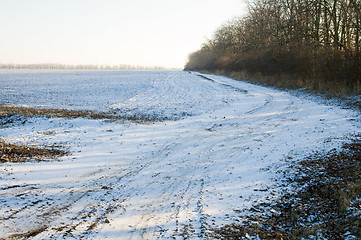 Image showing road in winter