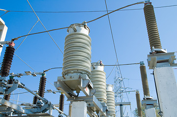 Image showing high voltage station equipment