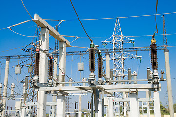 Image showing high-voltage substation