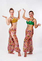 Image showing Two belly dancers