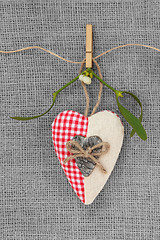 Image showing Christmas Heart Bauble 