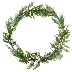 Image showing Cedar Leaf Wreath
