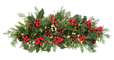 Image showing Christmas Flora and Fauna