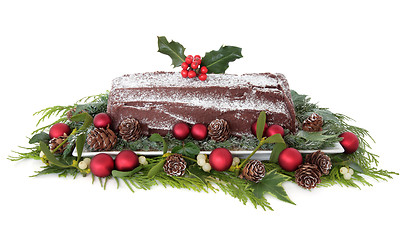 Image showing Chocolate Yule Log