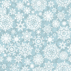 Image showing Christmas seamless pattern snowflake. EPS 10