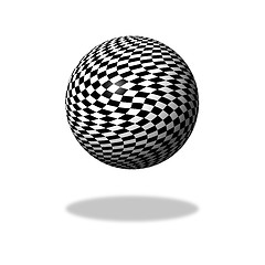 Image showing Chessboard Globe