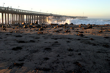 Image showing Ventura Pier Sturm Wave