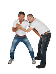 Image showing Man choking other man