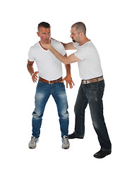 Image showing Man choking other man