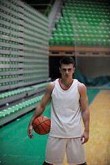 Image showing Basketball player portrait