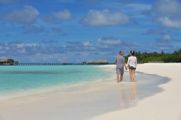 Image showing happy young couple have fun on summer