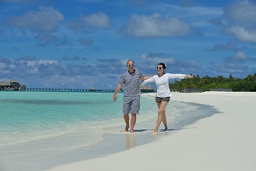 Image showing happy young couple have fun on summer