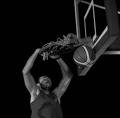 Image showing basketball player in action