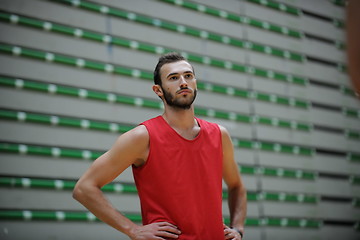 Image showing Basketball player portrait