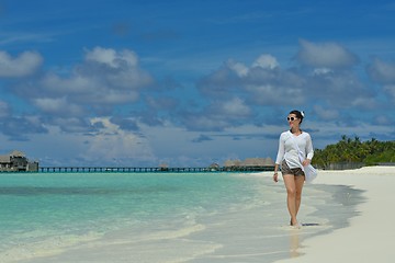 Image showing happy woman enjoy  summer time