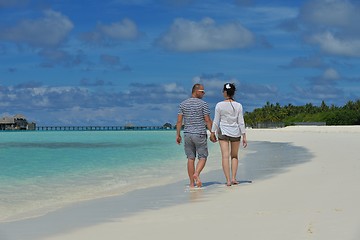 Image showing happy young couple have fun on summer