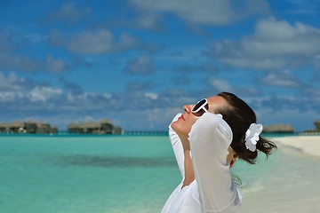 Image showing happy woman enjoy  summer time