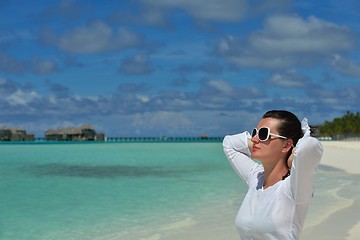 Image showing happy woman enjoy  summer time