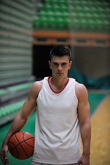 Image showing Basketball player portrait