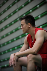 Image showing Basketball player portrait